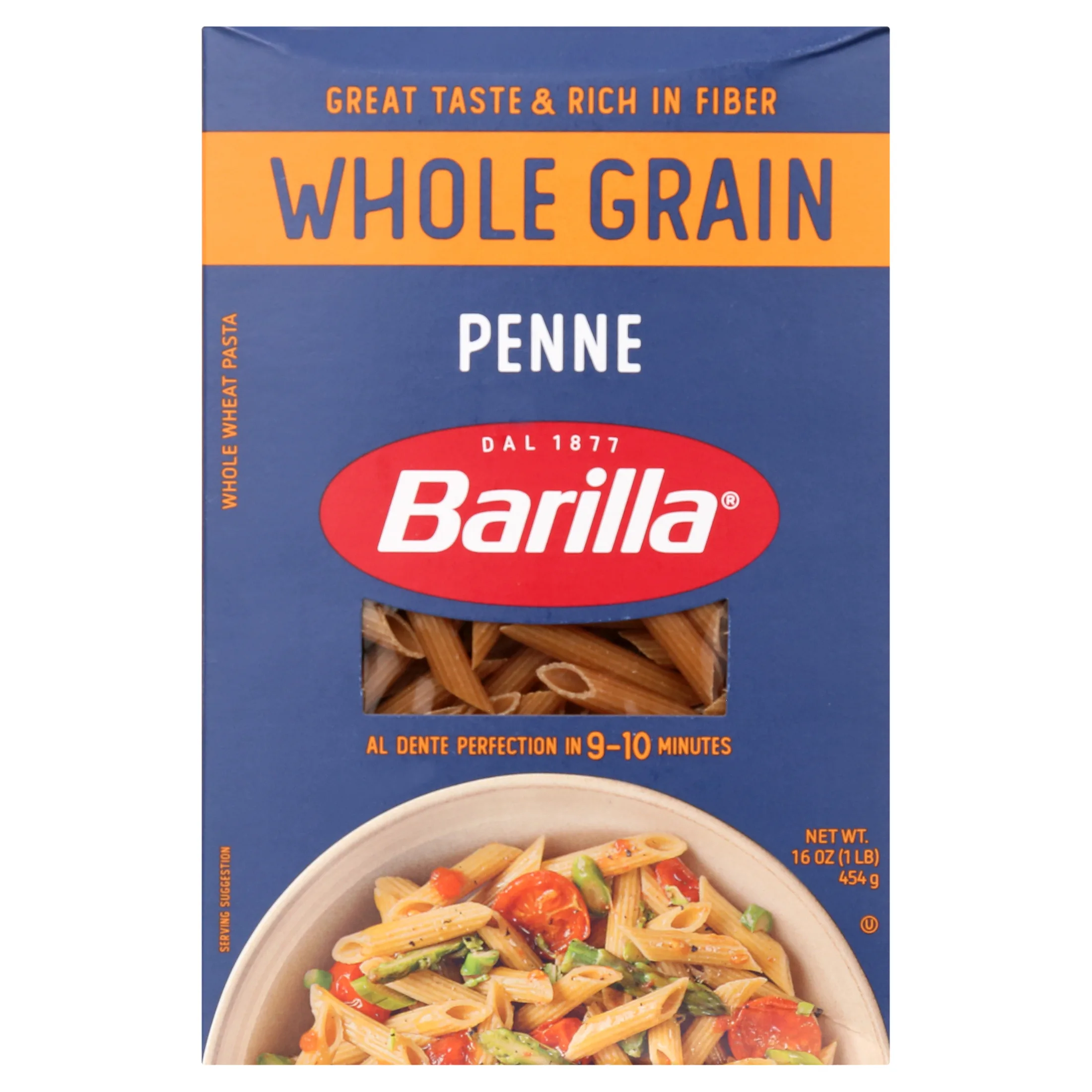 Barilla Whole Grain Penne Pasta, 100% Whole Wheat, 16 oz. Box