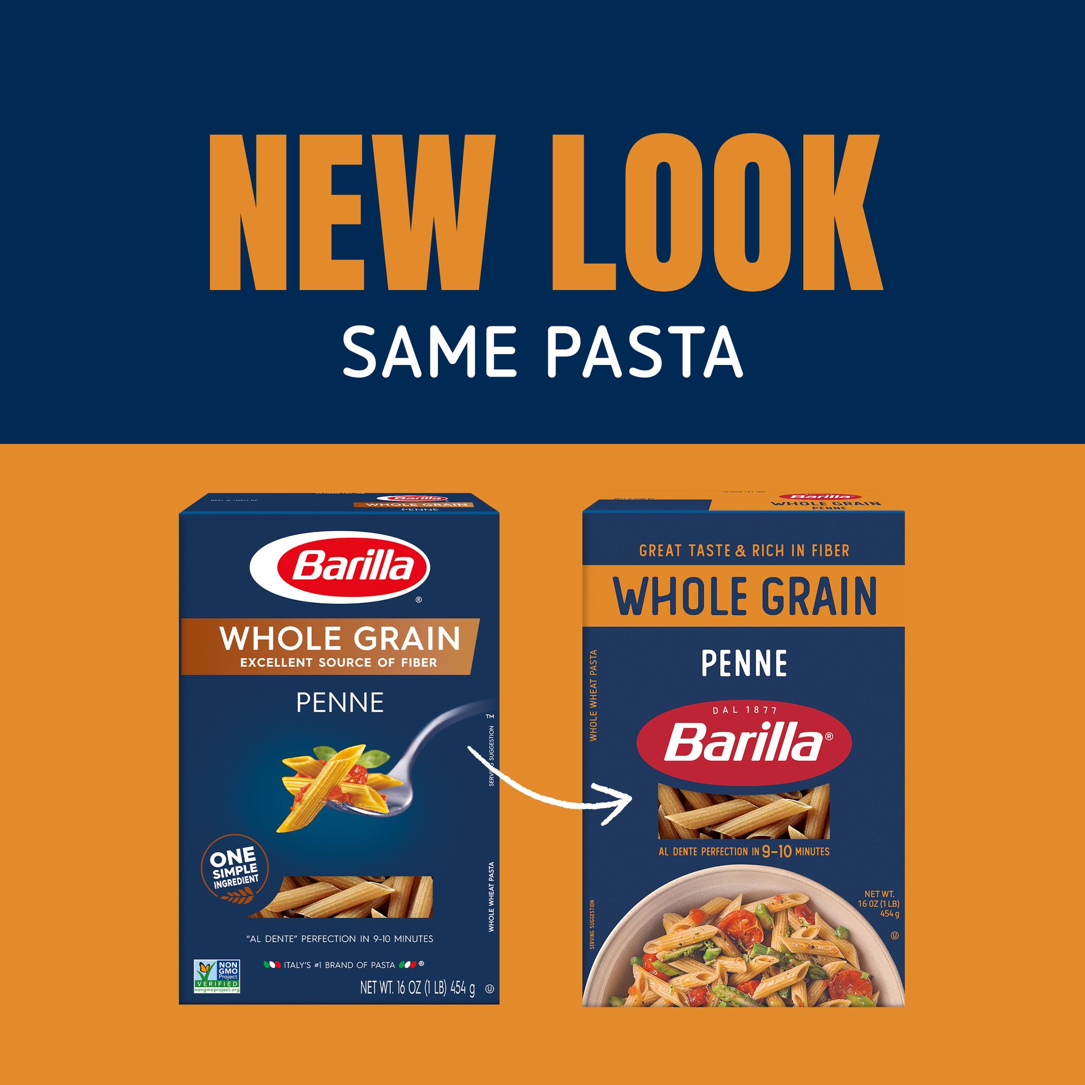 Barilla Whole Grain Penne Pasta, 100% Whole Wheat, 16 oz. Box thumbnail 2