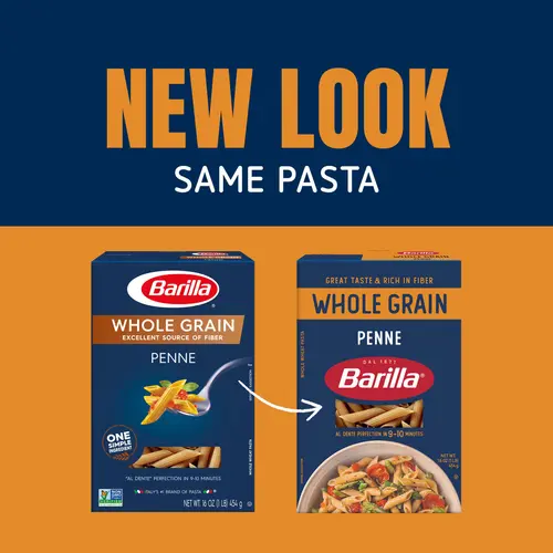 Barilla Whole Grain Penne Pasta, 100% Whole Wheat, 16 oz. Box thumbnail 2
