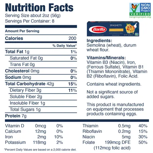 Barilla Blue Box Penne & Spaghetti Pasta Variety Pack, (4 Each, 16oz per box) thumbnail 3