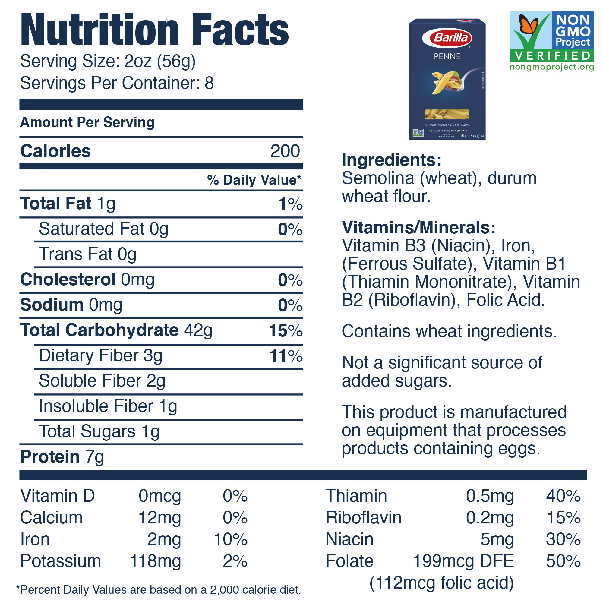 Barilla Blue Box Penne & Spaghetti Pasta Variety Pack, (4 Each, 16oz per box) thumbnail 4