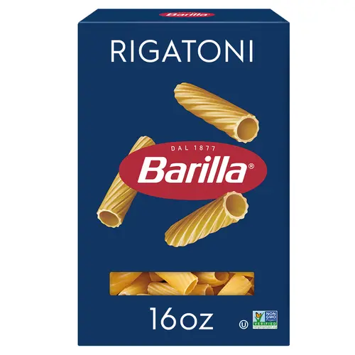 Barilla Classic Non-GMO, Kosher Certified Rigatoni Pasta, 16 oz