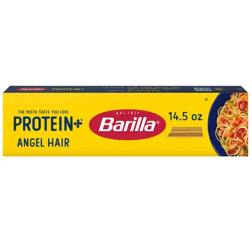 Barilla Protein+ Angel Hair Pasta, Plant Based Pasta, 14.5oz