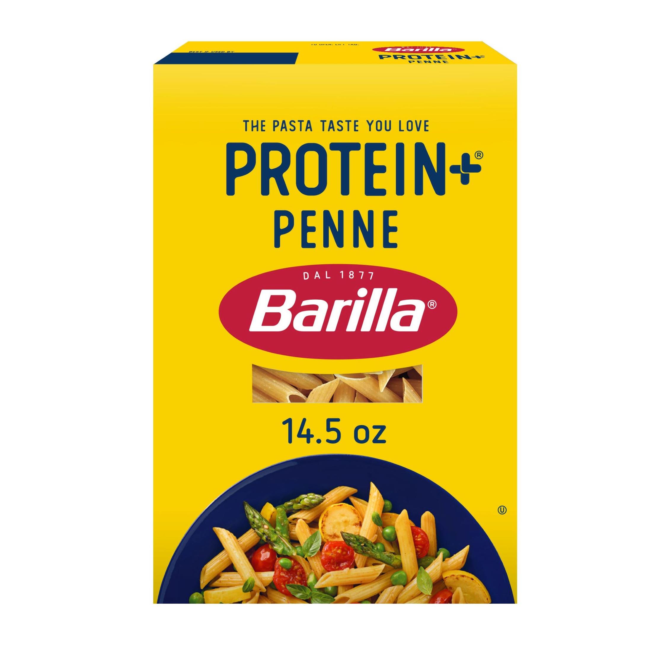Barilla Protein+ Penne Pasta, Plant Based Pasta, 14.5oz