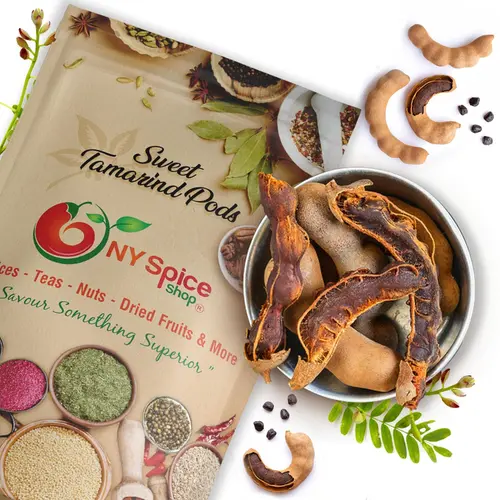 NY SPICE SHOP Whole Sweet Tamarind Pods - 3 Pound - Tamarind Candy - Tamarind Fruit - Tamarindo