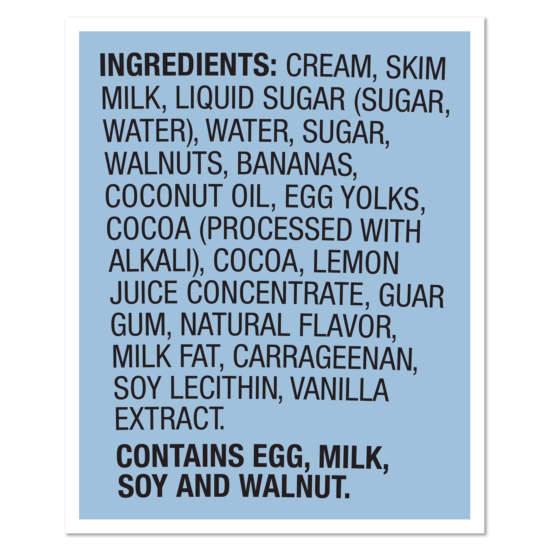 Ben & Jerry's Chunky Monkey Banana Ice Cream Gluten-Free Cage-Free Eggs Kosher Milk, 1 Pint thumbnail 4