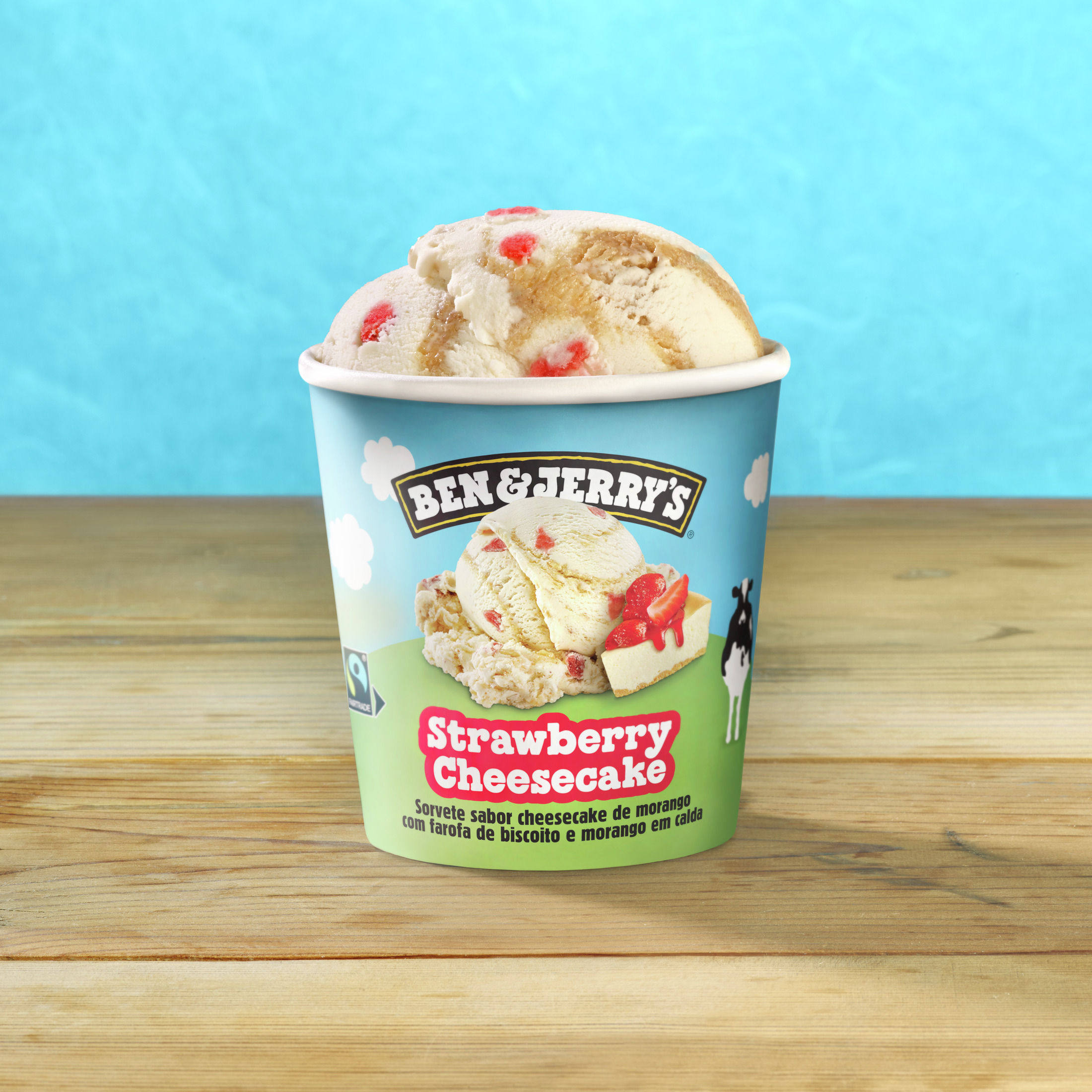 Ben & Jerry's Strawberry Cheesecake Ice Cream Cage-Free Eggs Kosher Milk, 1 Pint 1 Count thumbnail 4