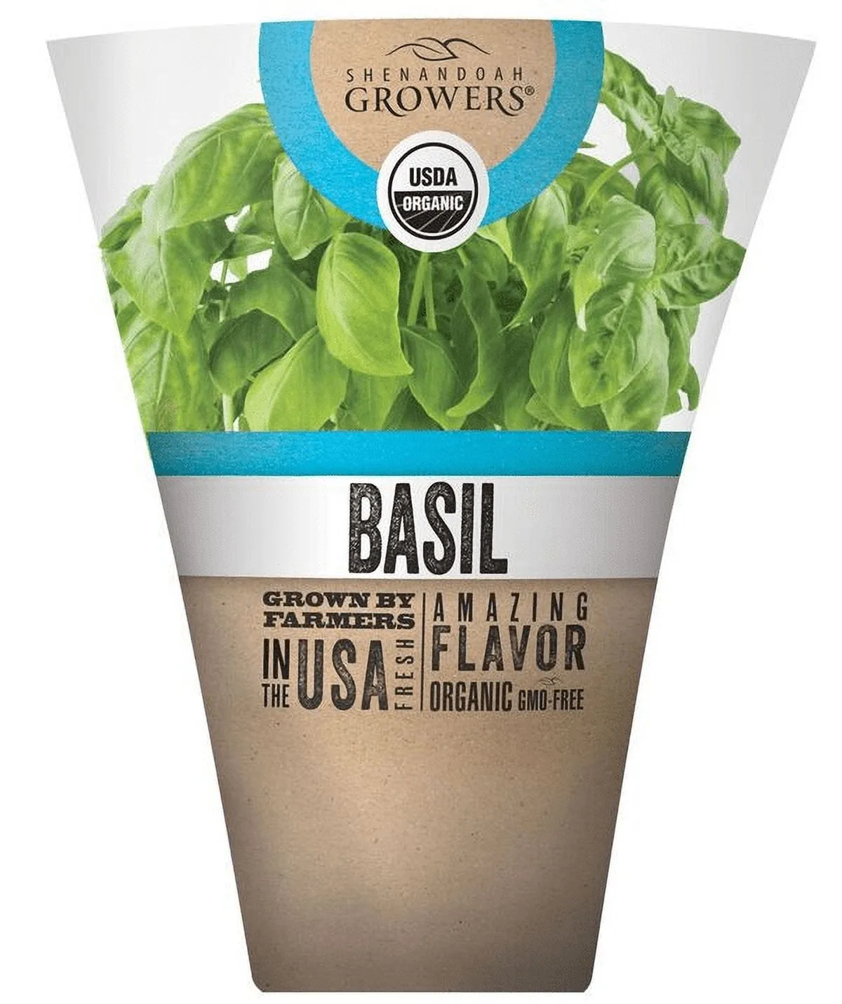 Shenandoah Growers Organic Fresh Potted Basil, 1 Each