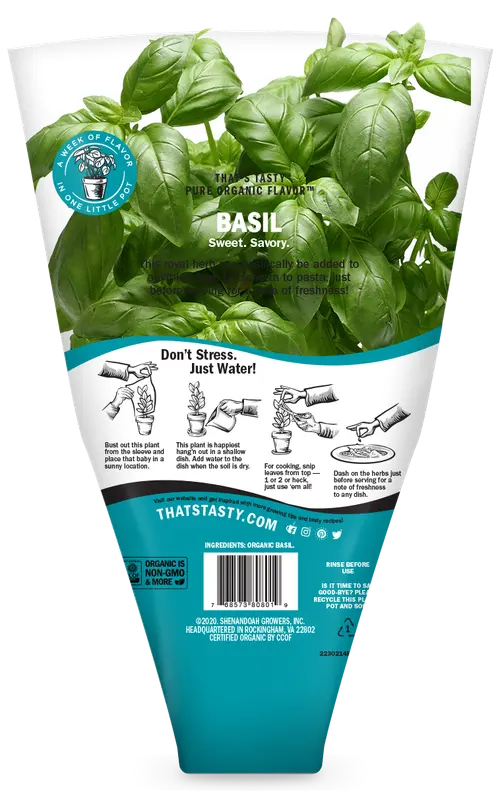 That's Tasty Living Organic Basil thumbnail 2