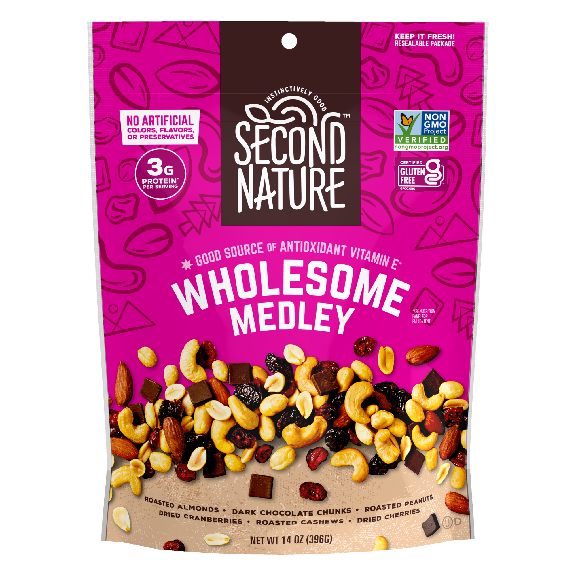 Second Nature Wholesome Medley Snack Mix, 14 oz (Gluten-Free)