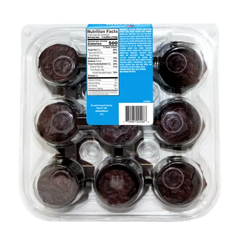 Two-Bite Chips Ahoy Muffins, 13 oz, 9 Count Clamshell, Shelf-Stable, Baked, Mini, Chewy, Soft thumbnail 2