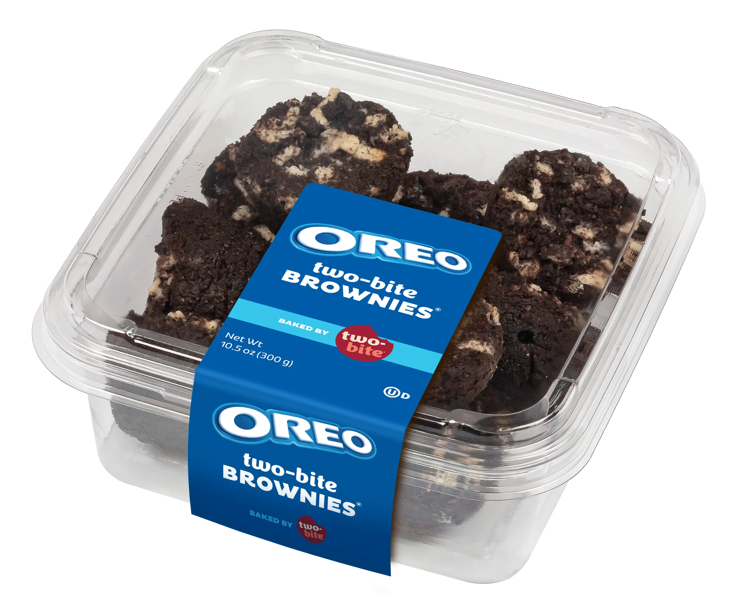 Two-bite Oreo Brownies, 10.5 oz, 10 Count, Baked, Moist, Fudgy Dessert