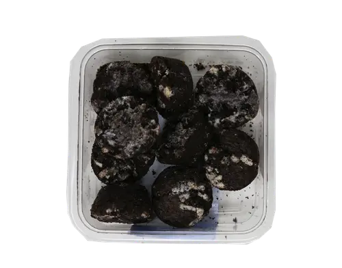 Two-bite Oreo Brownies, 10.5 oz, 10 Count, Baked, Moist, Fudgy Dessert thumbnail 4