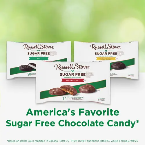 RUSSELL STOVER Sugar Free Pecan Delight Chocolate Candy, 10 oz. bag (â‰ˆ 16 pieces) thumbnail 3