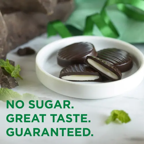 RUSSELL STOVER Sugar Free Dark Chocolate Mint Patties Candy, 10 oz. bag (â‰ˆ 20 pieces) thumbnail 4
