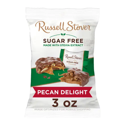 RUSSELL STOVER Sugar Free Pecan Delight Chocolate Candy, 3 oz. bag (â‰ˆ 5 pieces)