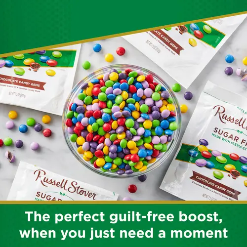 RUSSELL STOVER Sugar Free Chocolate Candy Gems, 7.5 oz. bag thumbnail 3