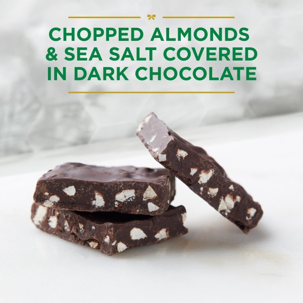 RUSSELL STOVER Sugar Free Dark Chocolate Almond & Sea Salt Bark, 7.5 oz bag (â‰ˆ 24 pieces) thumbnail 4