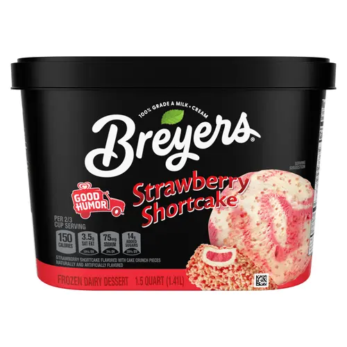 Breyers Good Humor Frozen Dairy Dessert Strawberry Shortcake 1.5 QT thumbnail 2
