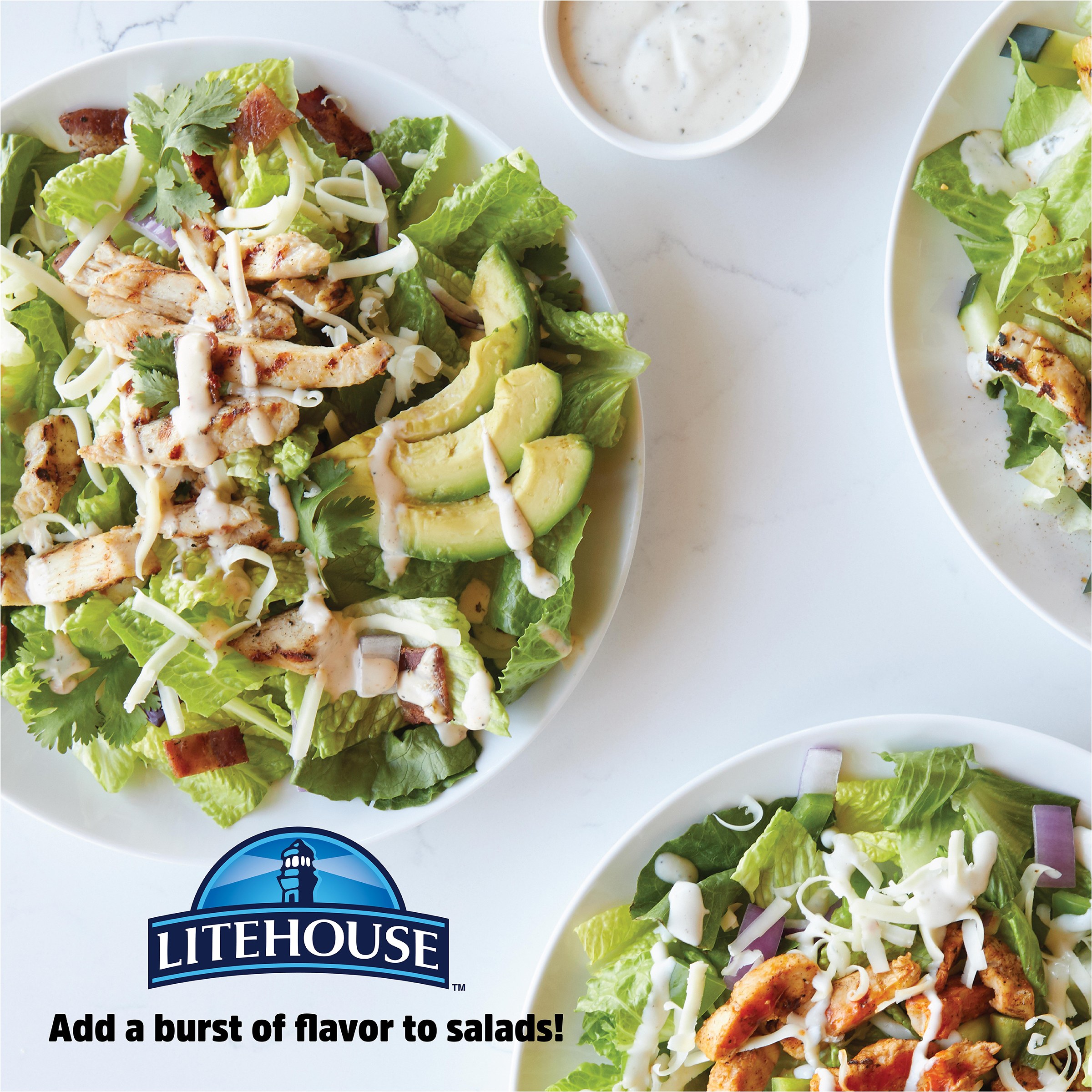 Litehouse Homestyle Ranch Refrigerated Salad Dressing & Dip, 13 Fluid oz Bottle thumbnail 3