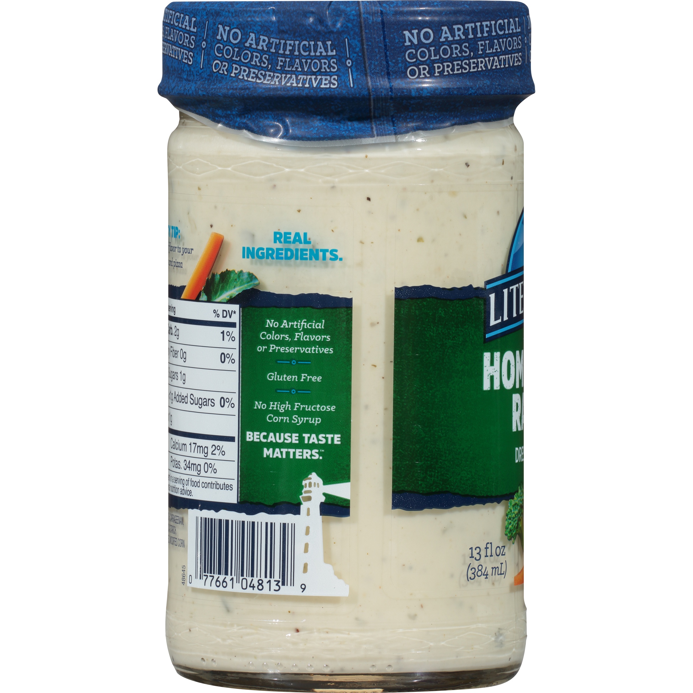 Litehouse Homestyle Ranch Refrigerated Salad Dressing & Dip, 13 Fluid oz Bottle thumbnail 4