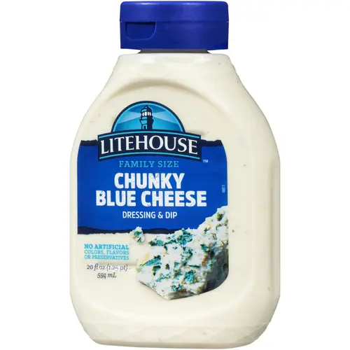 Litehouseâ„¢ Chunky Blue Cheese Dressing & Dip 20 fl. oz. Bottle thumbnail 3