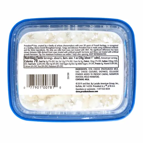 President Crumbled Feta Cheese, 6 oz (Refrigerated) thumbnail 3