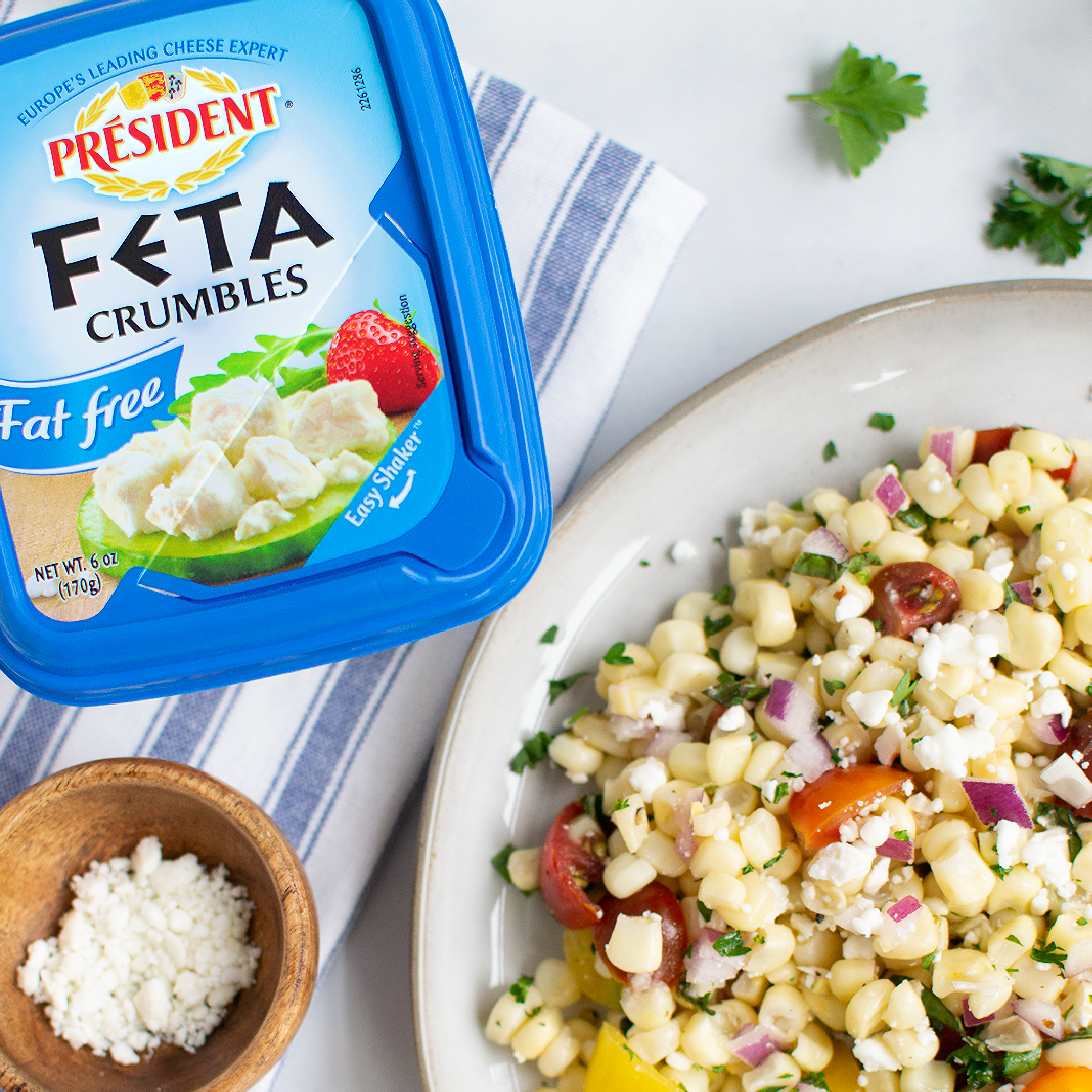 President Crumbled Fat Free Feta Cheese, 6 oz (Refrigerated) thumbnail 3