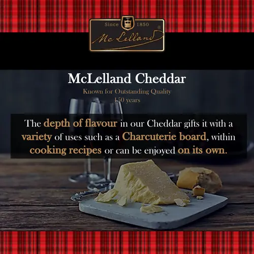 McLelland 20 Month Aged Vintage Scottish Cheddar Cheese Block, 7 oz (Refrigerated) thumbnail 3