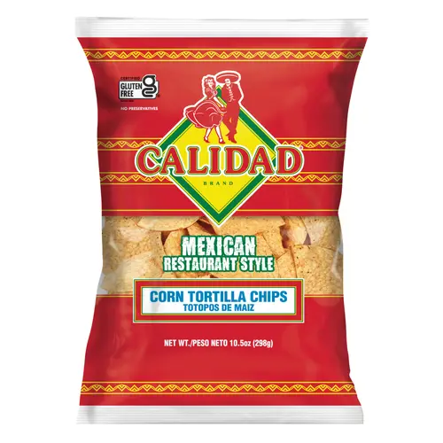 Calidad Mexican Restaurant Style Corn Tortilla Chips, 10.5 Ounce Bag