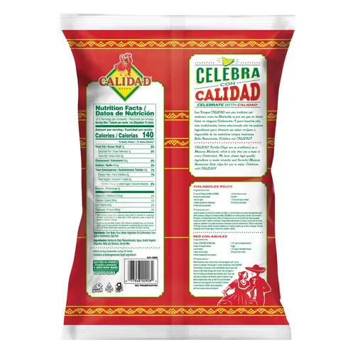 Calidad Mexican Restaurant Style Corn Tortilla Chips, 10.5 Ounce Bag thumbnail 2