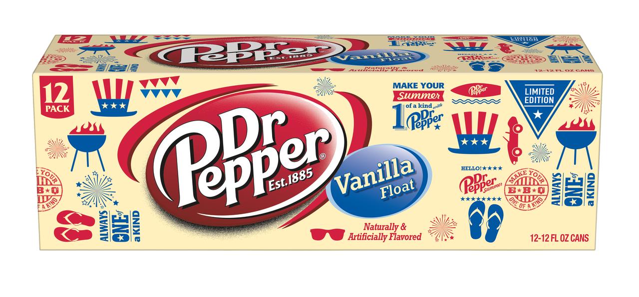Dr Pepper Vanilla Float Soda, 12 Fl. Oz., 12 Count