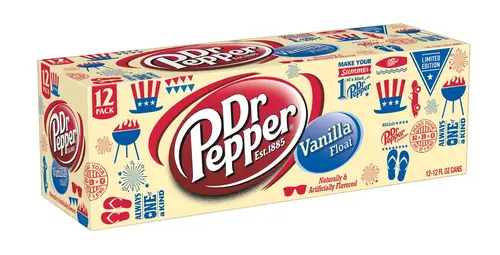 Dr Pepper Vanilla Float Soda, 12 Fl. Oz., 12 Count thumbnail 2