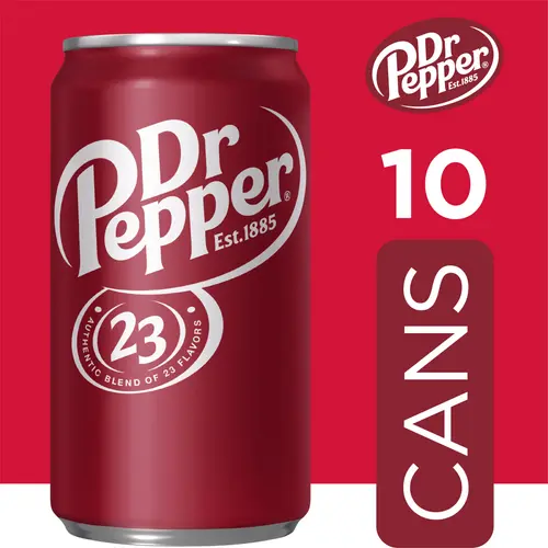 Dr Pepper Soda Pop, 7.5 fl oz, 10 Pack Cans thumbnail 4