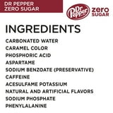 Dr Pepper Zero Sugar Soda Pop, 16.9 fl oz, 6 Pack Bottles thumbnail 3
