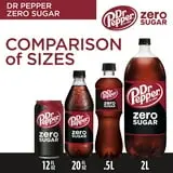 Dr Pepper Zero Sugar Soda Pop, 12 fl oz, 24 Pack Cans thumbnail 3