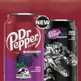 Dr Pepper Blackberry Soda Pop, 12 fl oz, 12 Pack Cans, Jurassic World Rebirth Limited Edition thumbnail 4