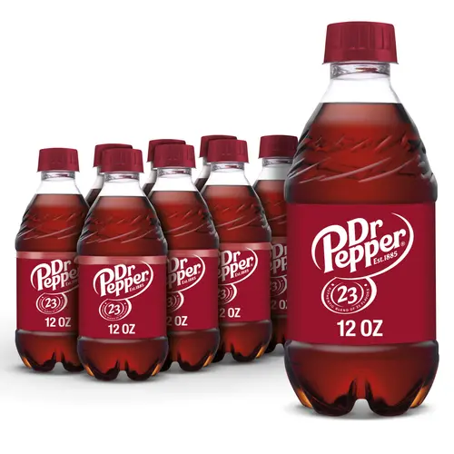 Dr Pepper Soda Pop, 12 fl oz, 8 Pack Bottles