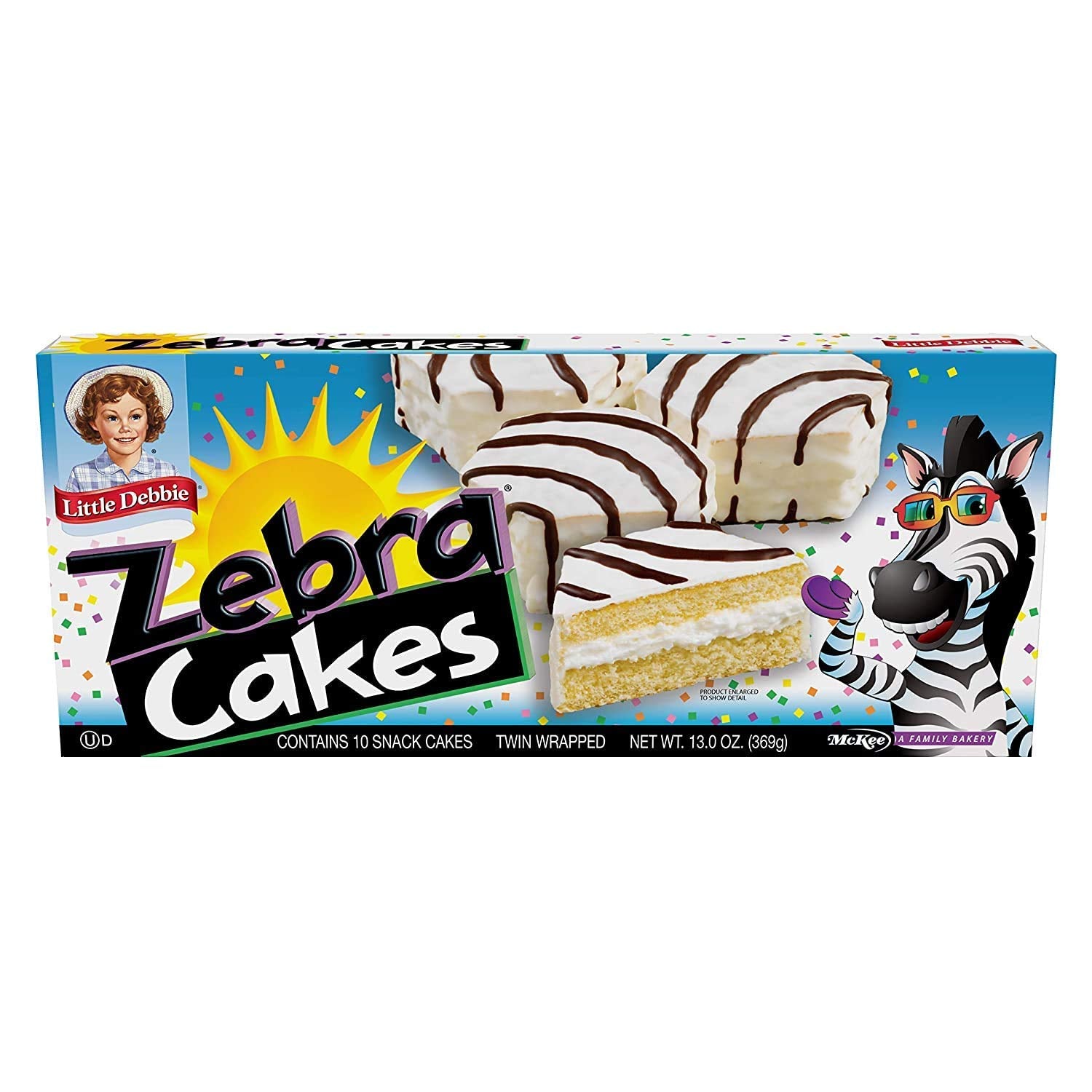 Little Debbie Variety Pack, Zebra Cakes, Cosmic Brownies, Honey Buns, Oatmeal Creme Pies, and Swiss Rolls (1 Box Each) thumbnail 3