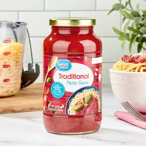 Great Value Traditional Pasta Sauce, 24 oz thumbnail 2