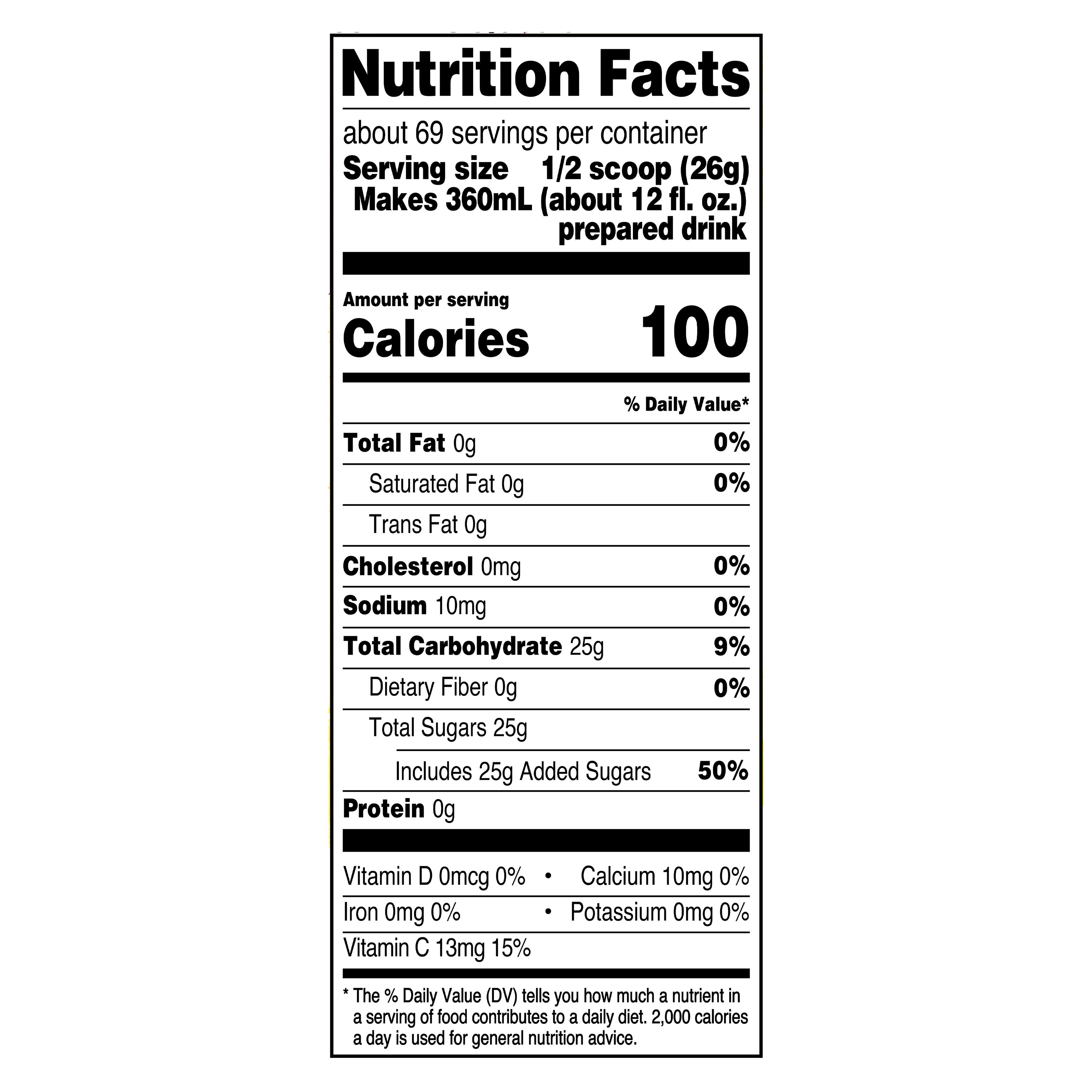 Great Value Tropical Punch Drink Mix, 63 oz thumbnail 4