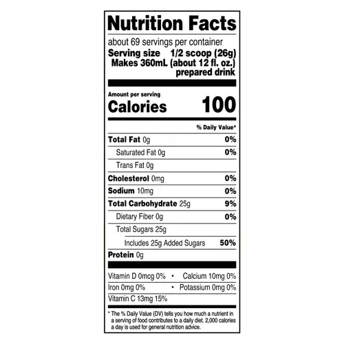 Great Value Tropical Punch Drink Mix, 63 oz thumbnail 4