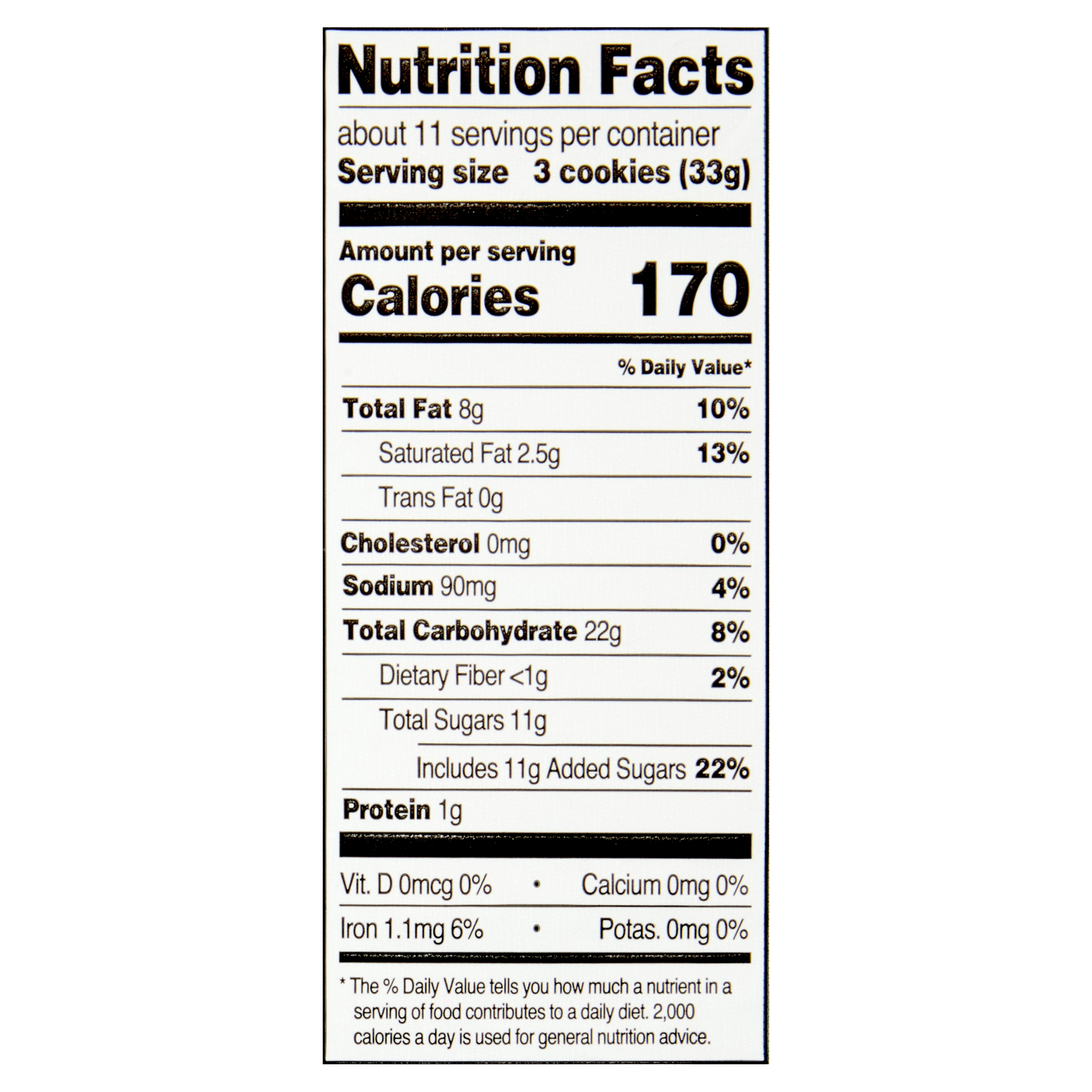 Great Value Classic Chippers Chocolate Chip Cookies, 13oz thumbnail 3