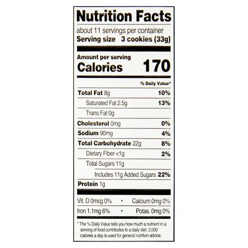 Great Value Classic Chippers Chocolate Chip Cookies, 13oz thumbnail 3