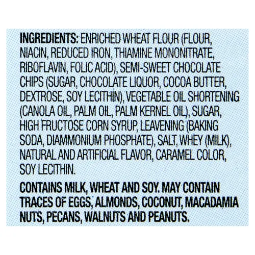 Great Value Classic Chippers Chocolate Chip Cookies, 13oz thumbnail 4