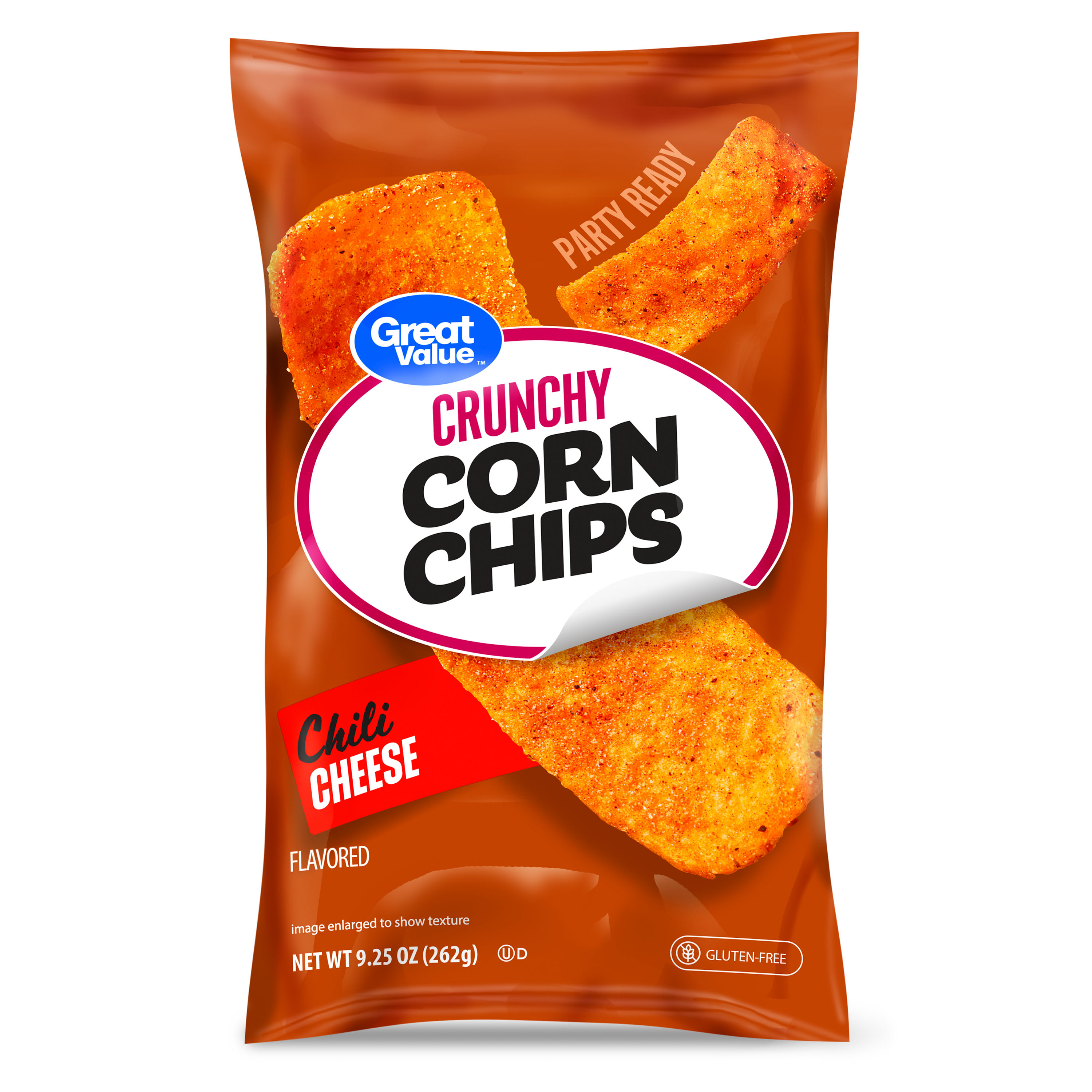 Great Value Chili Cheese Flavored Corn Chips, 9.25 oz Bag
