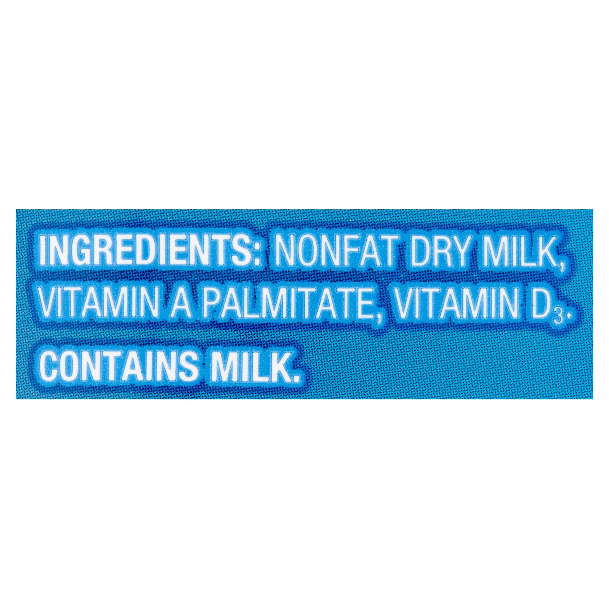 Great Value Instant Nonfat Dry Milk, 25.6 oz Bag, Makes 8 Quarts, 32 Servings per Container thumbnail 4