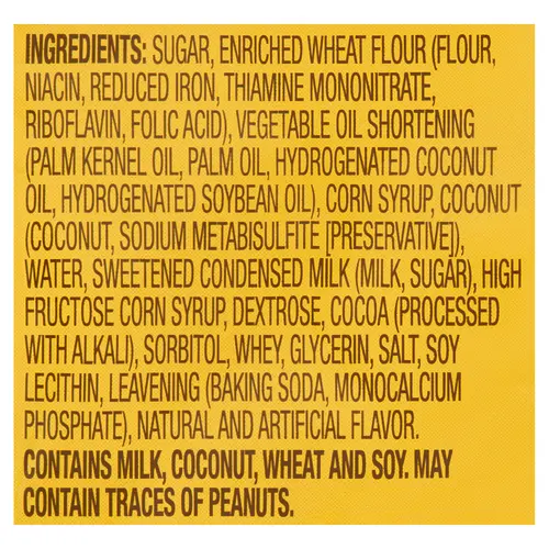 Great Value Caramel Coconut & Fudge Cookies, 8.5 oz thumbnail 4