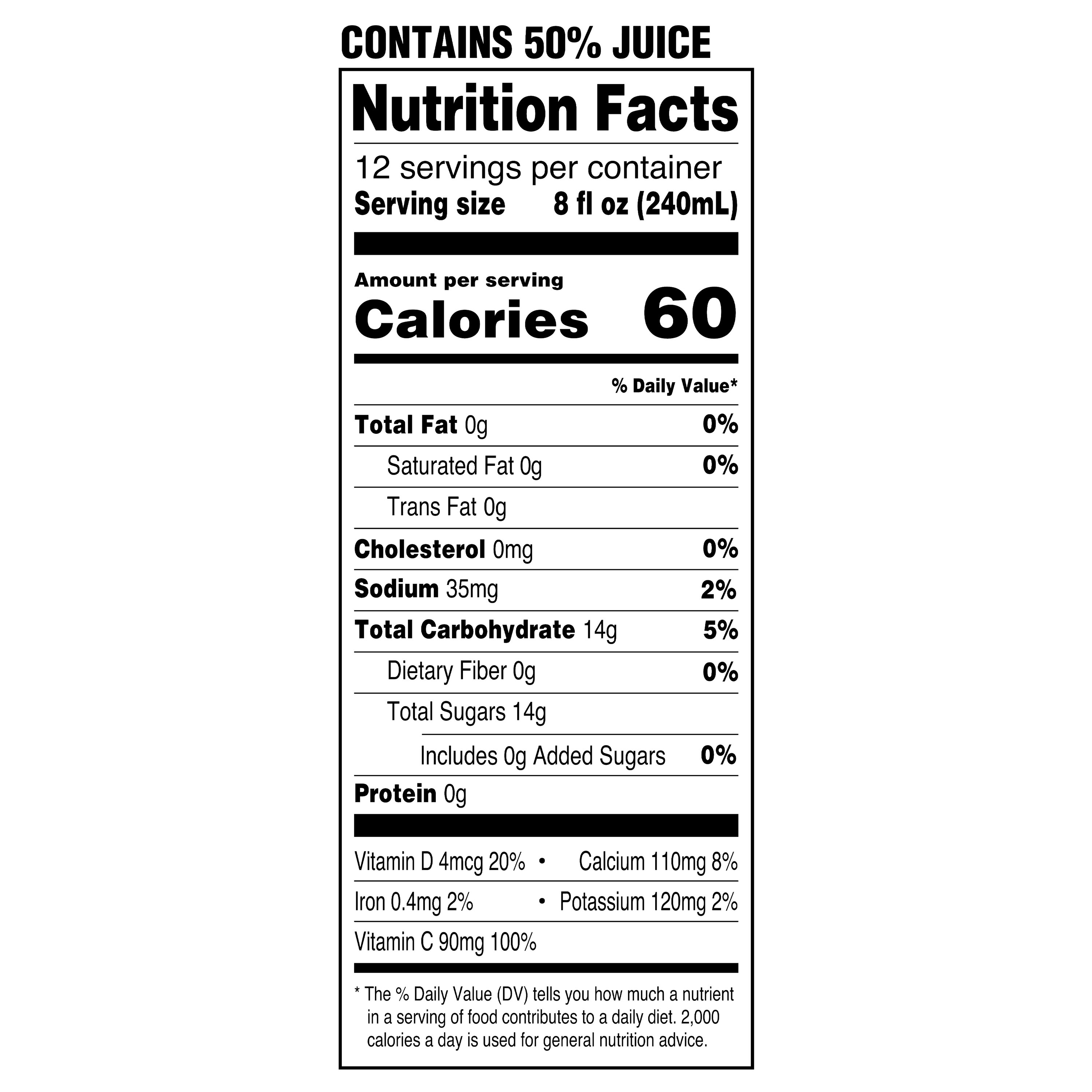 Great Value Light Apple Juice, 96 fl oz thumbnail 4