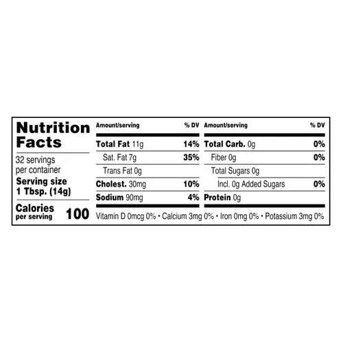 Great Value Sweet Cream Salted Butter, 4 Sticks, 16 oz Box, Refrigerated thumbnail 4